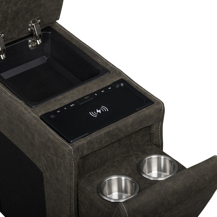 GAIA STORAGE CONSOLE WITH SPEAKERS-SABLE