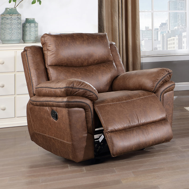 RYLAND GLIDER RECLINER- BROWN