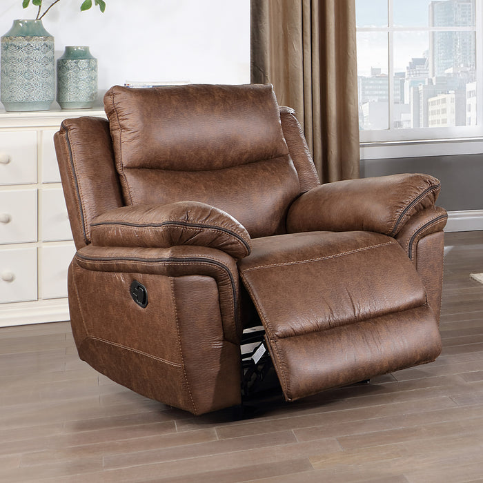 RYLAND GLIDER RECLINER- BROWN