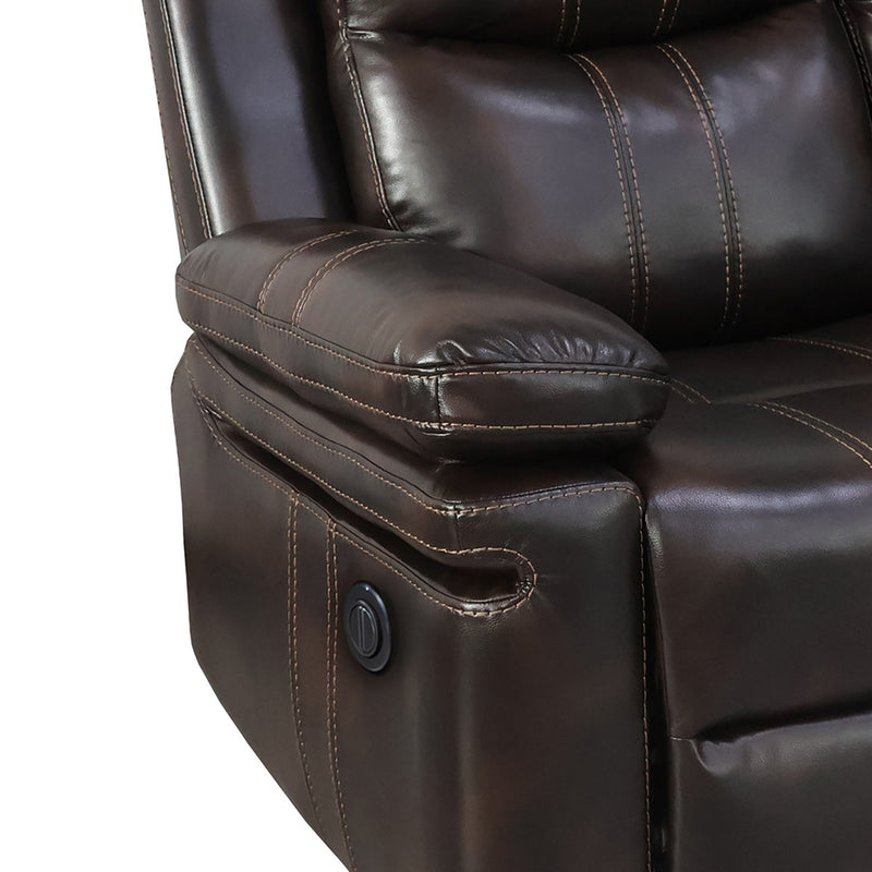 KELLEN GLIDER RECLINER W/PWR FR-BROWN