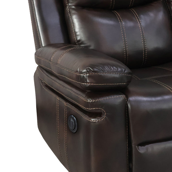KELLEN GLIDER RECLINER W/PWR FR-BROWN