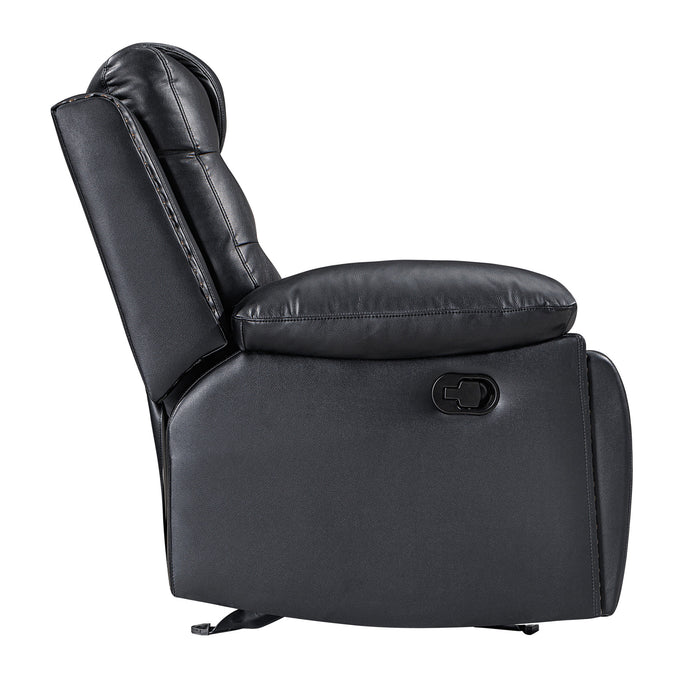 NIKKO GLIDER RECLINER-BLACK/GRAY