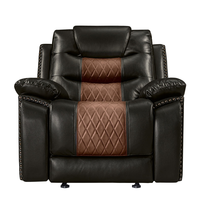 NIKKO GLIDER RECLINER-BROWN