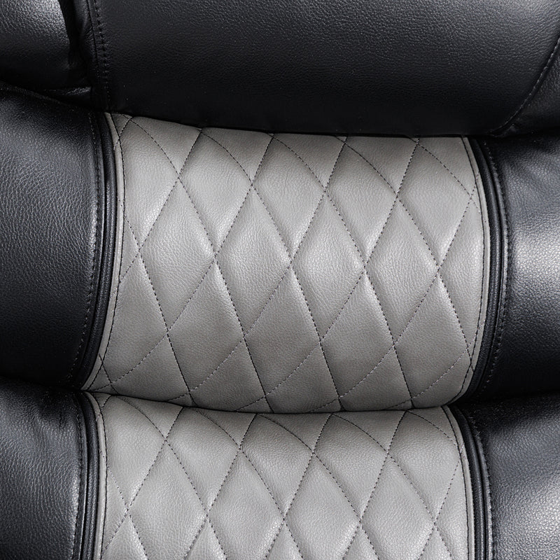 NIKKO GLIDER RECLINER-BLACK/GRAY