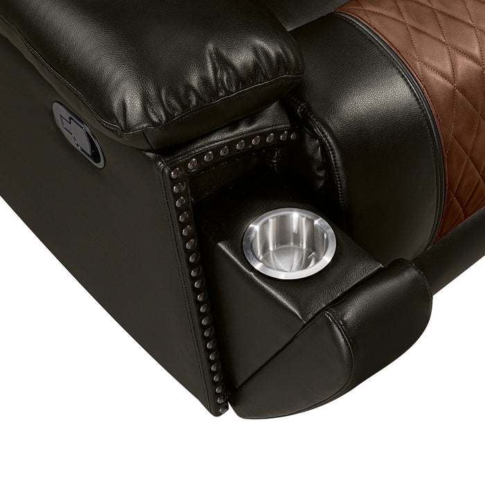 NIKKO GLIDER RECLINER-BROWN