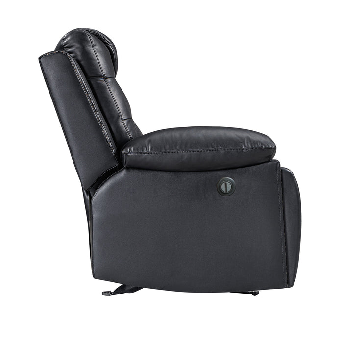 NIKKO GLIDER RECLINER W/PWR FR-BLACK/GRAY