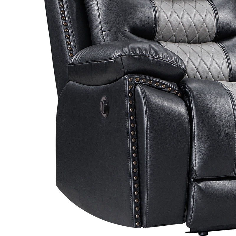 NIKKO GLIDER RECLINER W/PWR FR-BLACK/GRAY