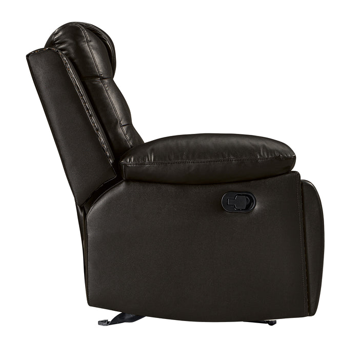 NIKKO  SOFA W/DUAL RECLINER-BROWN