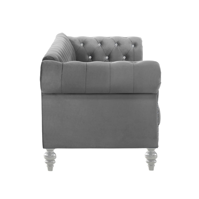 EMMA CRYSTAL SOFA-GRAY