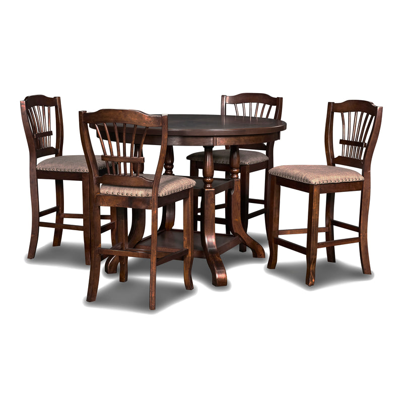 BIXBY COUNTER TABLE W/ 4 CHAIRS