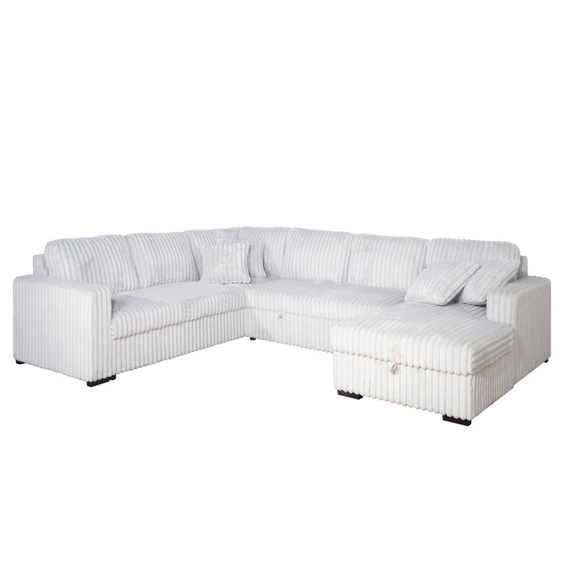 BLISS - SECTIONAL SLEEPER-MIST GRAY