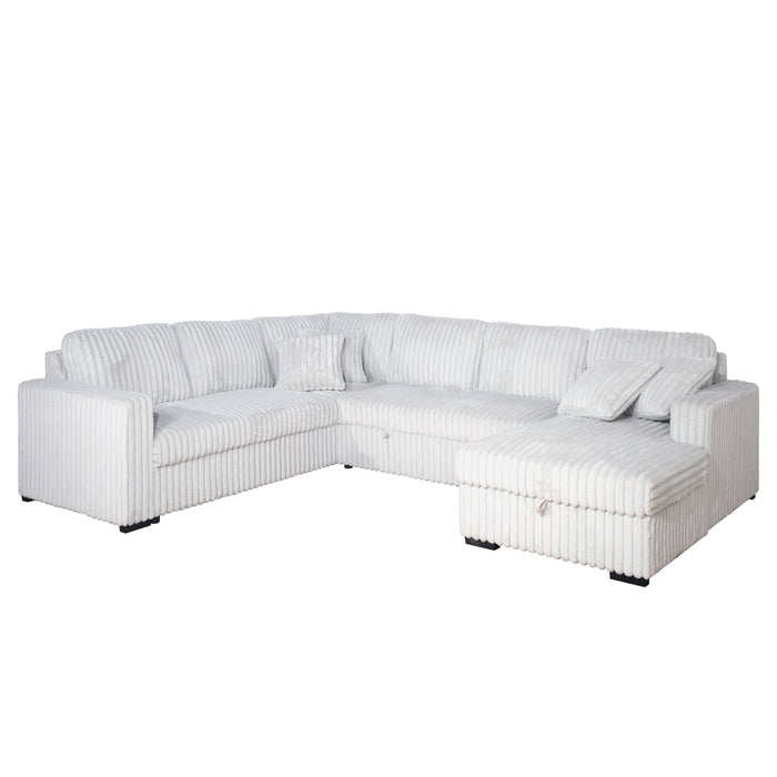 BLISS - SECTIONAL SLEEPER-MIST GRAY