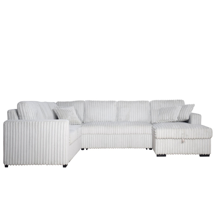 BLISS - SECTIONAL SLEEPER-MIST GRAY