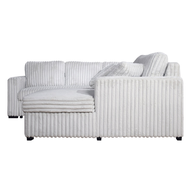 BLISS - SECTIONAL SLEEPER-MIST GRAY