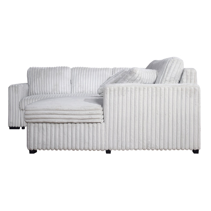BLISS - SECTIONAL SLEEPER-MIST GRAY
