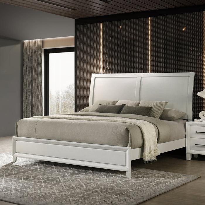 BALLARD -5/0 QUEEN BED ONLY - WHITE