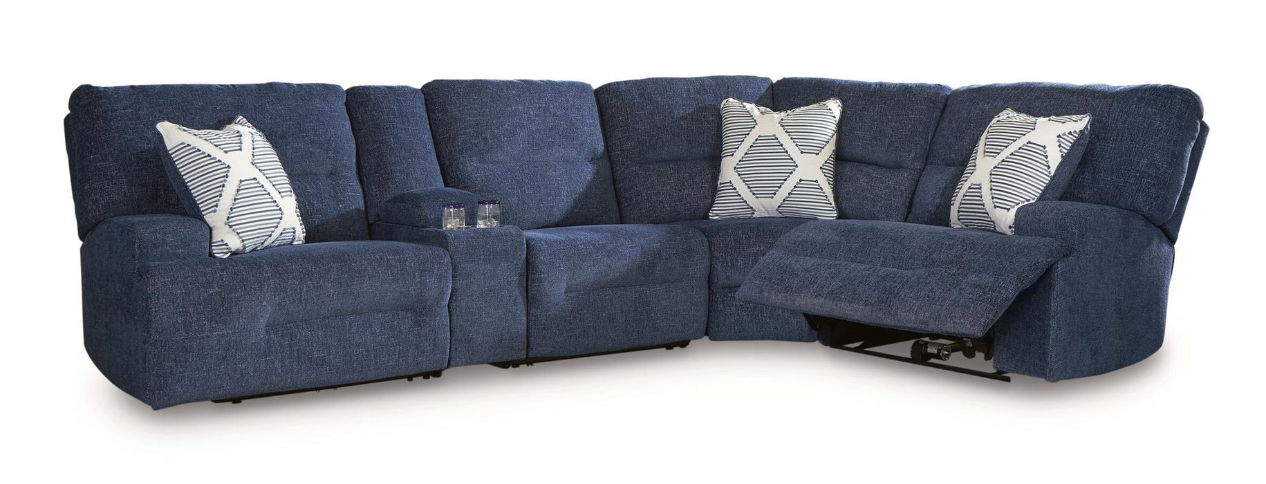 Acklen Place 5-Piece Power Reclining Sectional with Storage Console