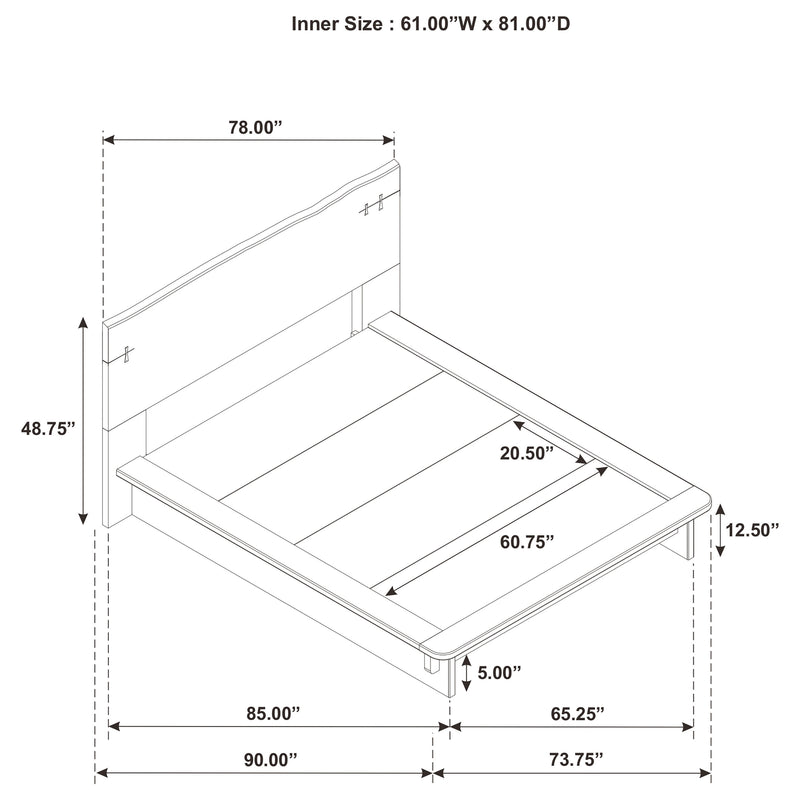 Stillwater Queen Platform Bed