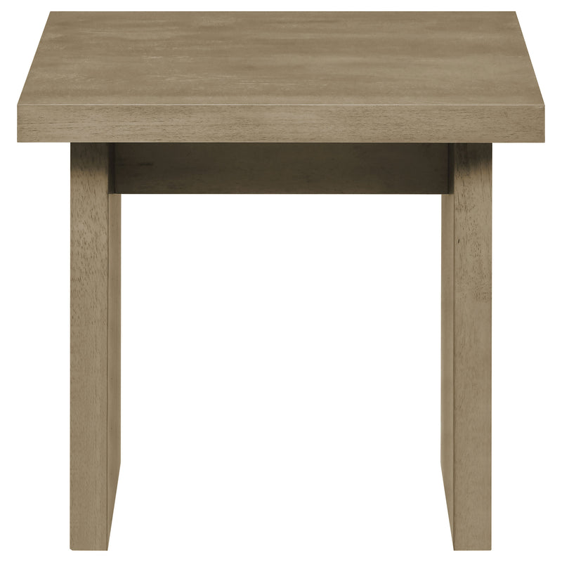 Decker Square Occasional Side End Table Natural Oak