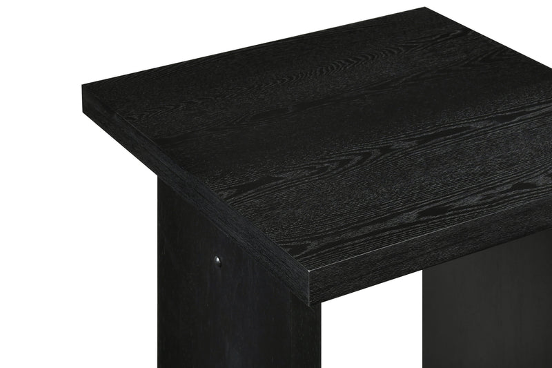 Decker Square Occasional Side End Table Black