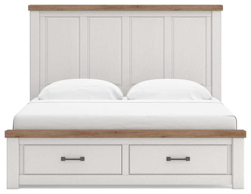 Savonport King Panel Storage Bed, Dresser, Mirror, Chest and Nightstand