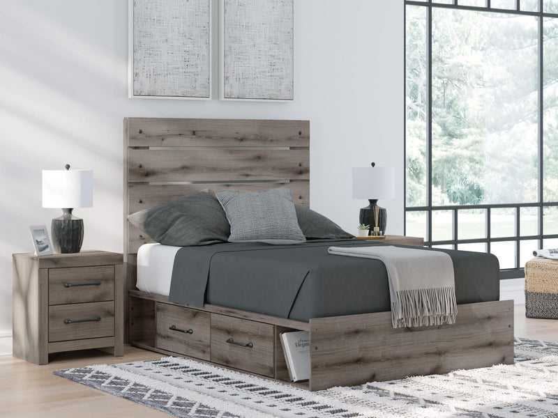 Urbanoore Full Panel Bed with Storage, Dresser, Mirror, Chest and Nightstand