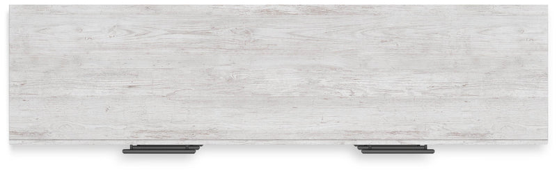 Cayboni Full Panel Bed with Mirrored Dresser