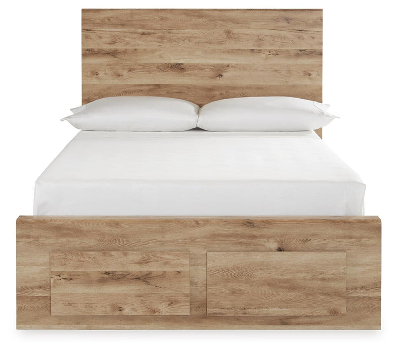 Hyanna Full Panel Storage Bed, Dresser, Mirror and Nightstand