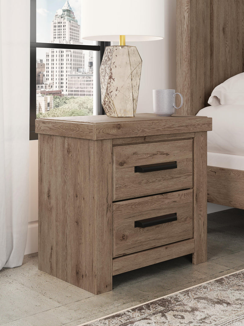 Garistyn Queen Panel Bed, Dresser, Mirror, Chest and Nightstand