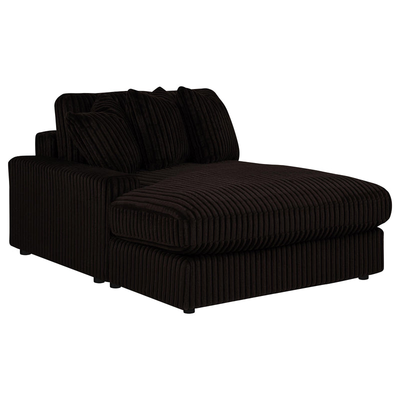 Blaine Upholstered Reversible Chaise Sectional Sofa Chocolate