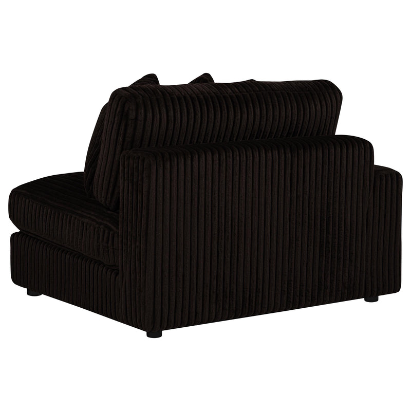 Blaine Upholstered Reversible Chaise Sectional Sofa Chocolate