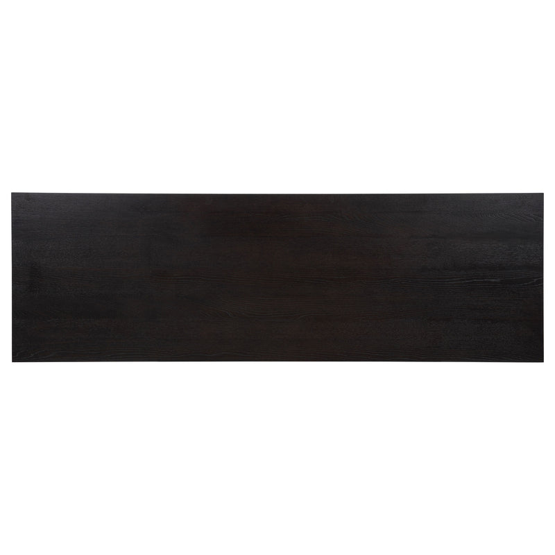 Harkes 75-inch 3-drawer Computer Desk with Adjustable Shelf Coffee Bean