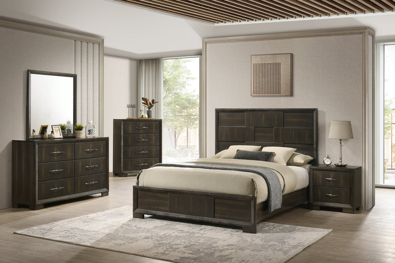 LANGSTON  2 DRAWER NIGHTSTAND-ESPRESSO