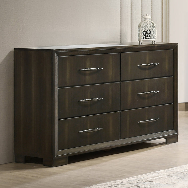 LANGSTON  6 DRAWER DRESSER-ESPRESSO