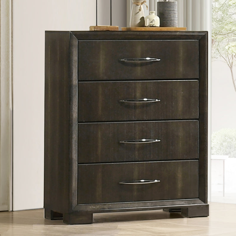 LANGSTON  5 DRAWER CHEST-ESPRESSO