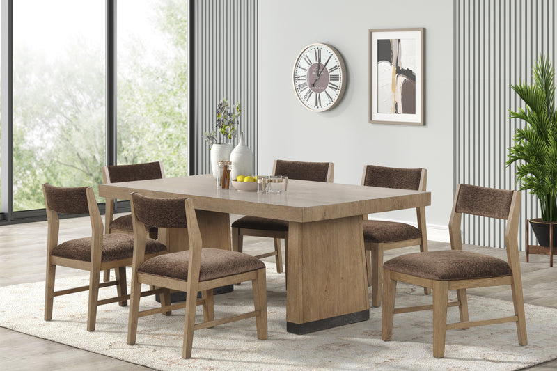 VIERA UPHOLSTERED SIDE CHAIR (2 PER CARTON)-NATURAL OAK