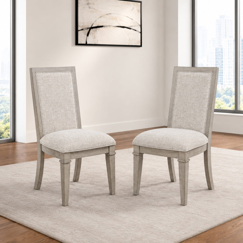 MARIANA UPHOLSTERED SIDE CHAIR (2 PER CARTON)-VINTAGE CREME