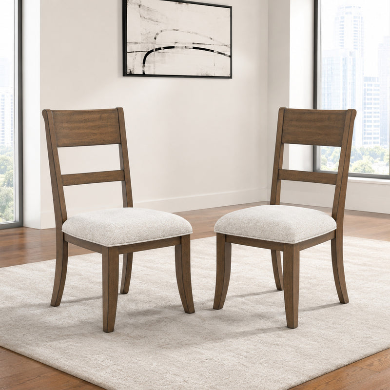 MARIANA WOOD BACK SIDE CHAIR (2 PER CARTON)-VINTAGE MOCHA