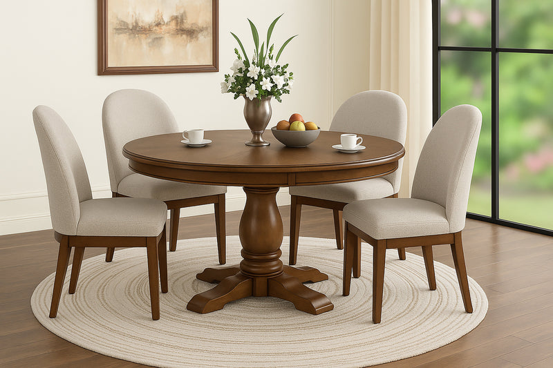 SUNSET UPHOLSTERED CHAIR-BROWN
