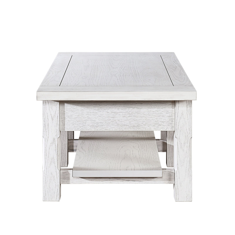 DORSEY 2 DRAWER COFFEE TABLE -WHITE