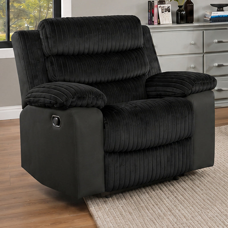WILLOW GLIDER RECLINER-BLACK