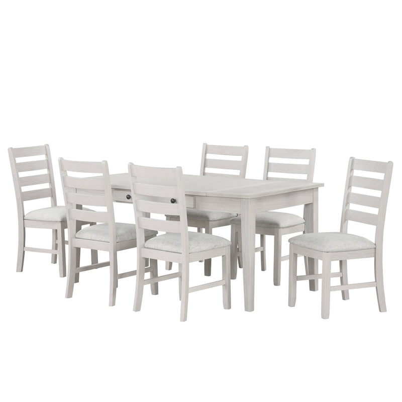 ECHO DINING TABLE AND 6 CHAIRS