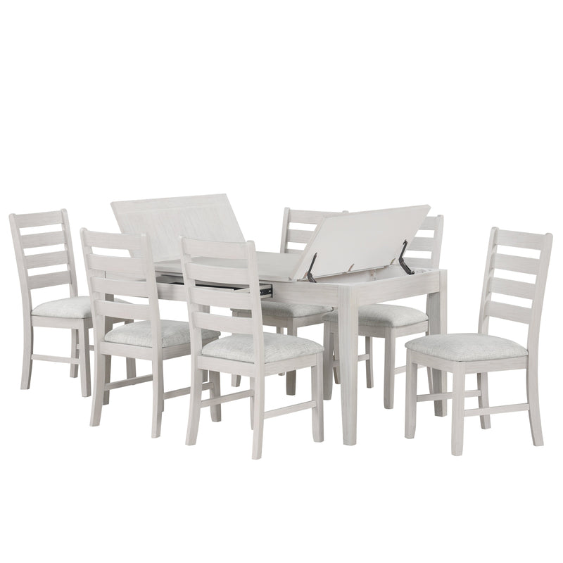 ECHO DINING TABLE AND 6 CHAIRS