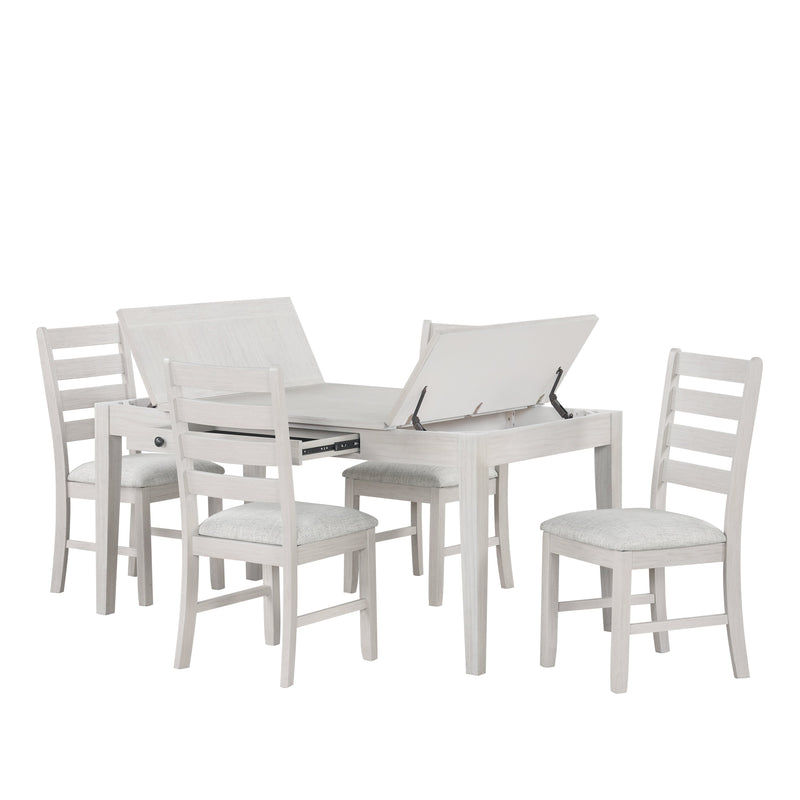 ECHO DINING TABLE AND 4 CHAIRS