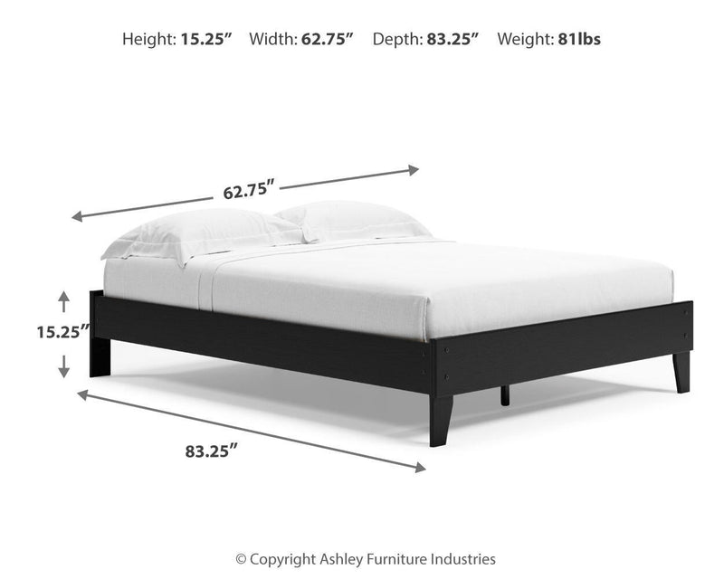 Cama Queen con plataforma Finch