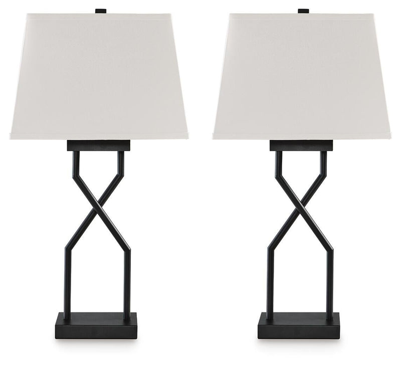 Lámpara de mesa de metal Brookthrone (2 unidades)