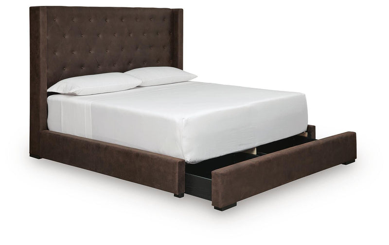 Lavernty King Upholstered Storage Bed