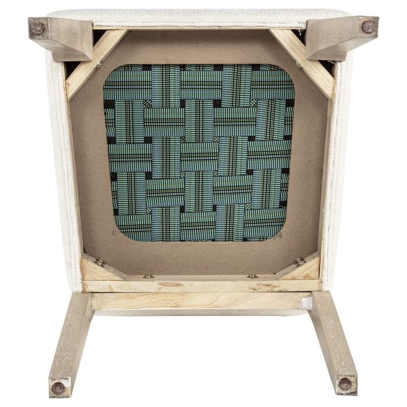 Lucaire Arched Upholstered Dining Side Chair Cream (Set of 2)