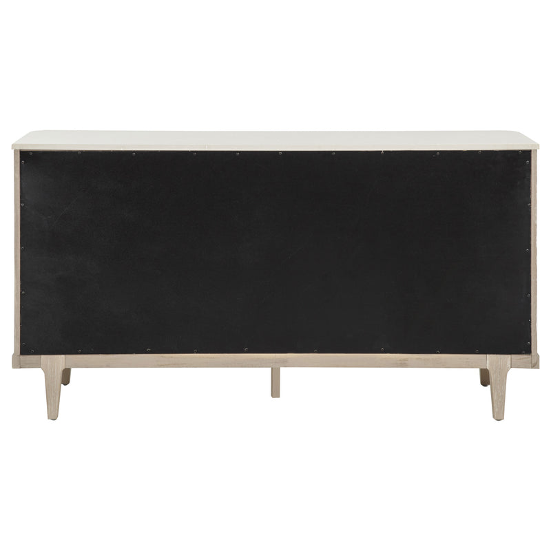 Lucaire 2-door 3-drawer Cultured Marble Top Sideboard Sandstone
