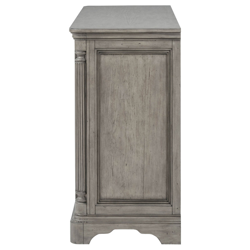 Cresswell 2-door 3-drawer Wine Storage Buffet Weathered Taupe